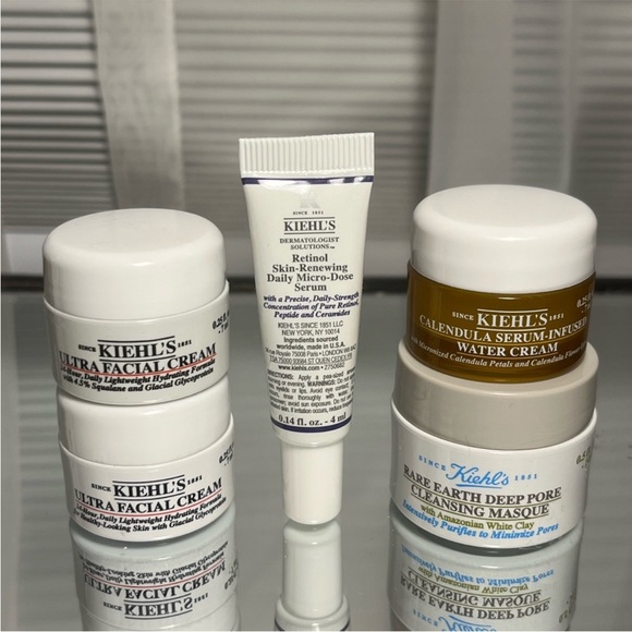 Kiehl's Mini Skincare Bundle (Ultra Facial Cream, Masque, Retinol, Water Cream) - Picture 1 of 9